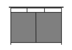 Контейнерная площадка на два контейнера с воротами МП-22В