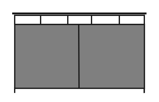Контейнерная площадка на три контейнера с воротами МП-23В