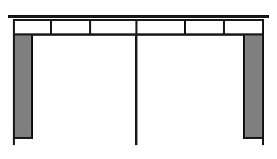 Контейнерная площадка на четыре контейнера без ворот МП-24